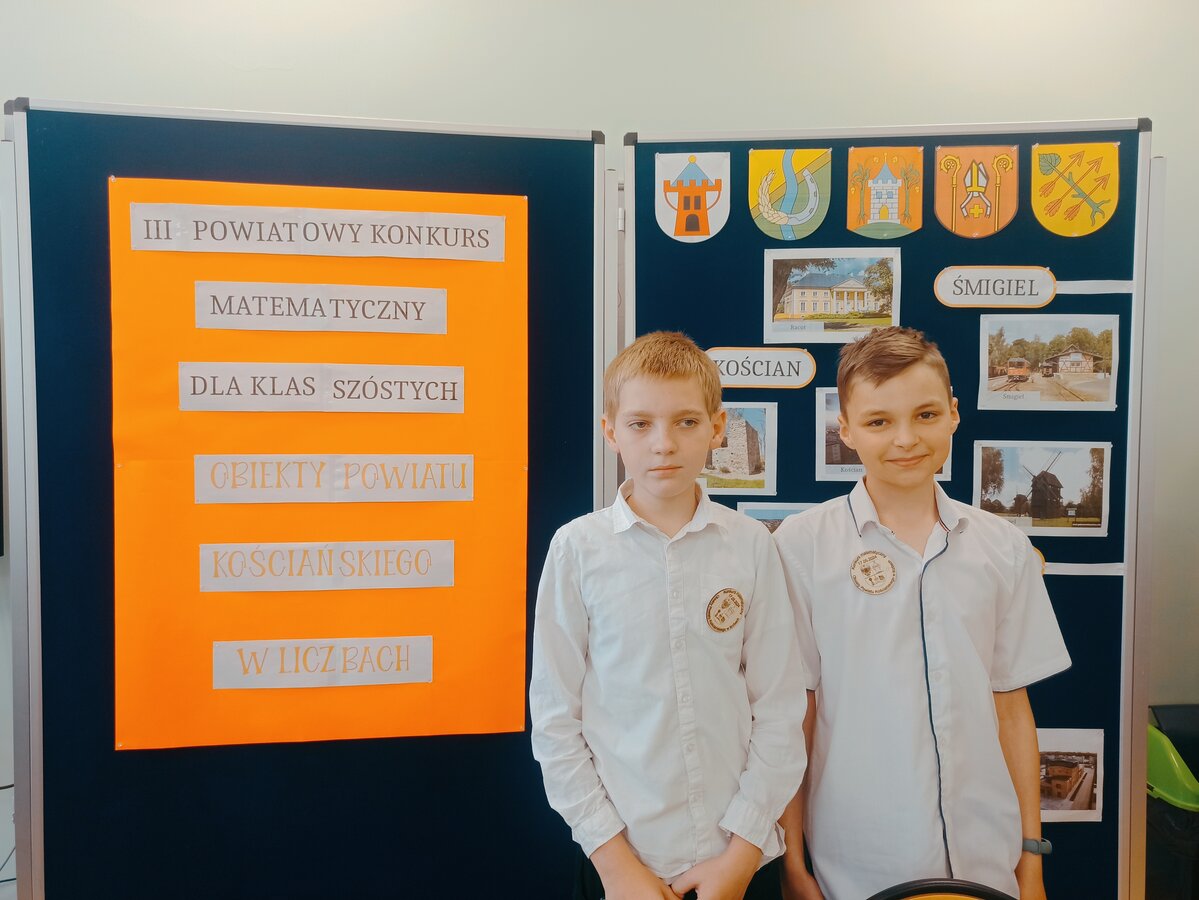 Obiekty Powiatu Kościańskiego - konkurs matematyczny