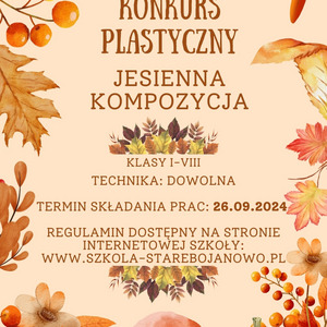 KONKURS PLASTYCZNY - JESIENNA KOMPOZCYJA