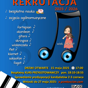 REKRUTACJA - SZKOŁA MUZYCZNA