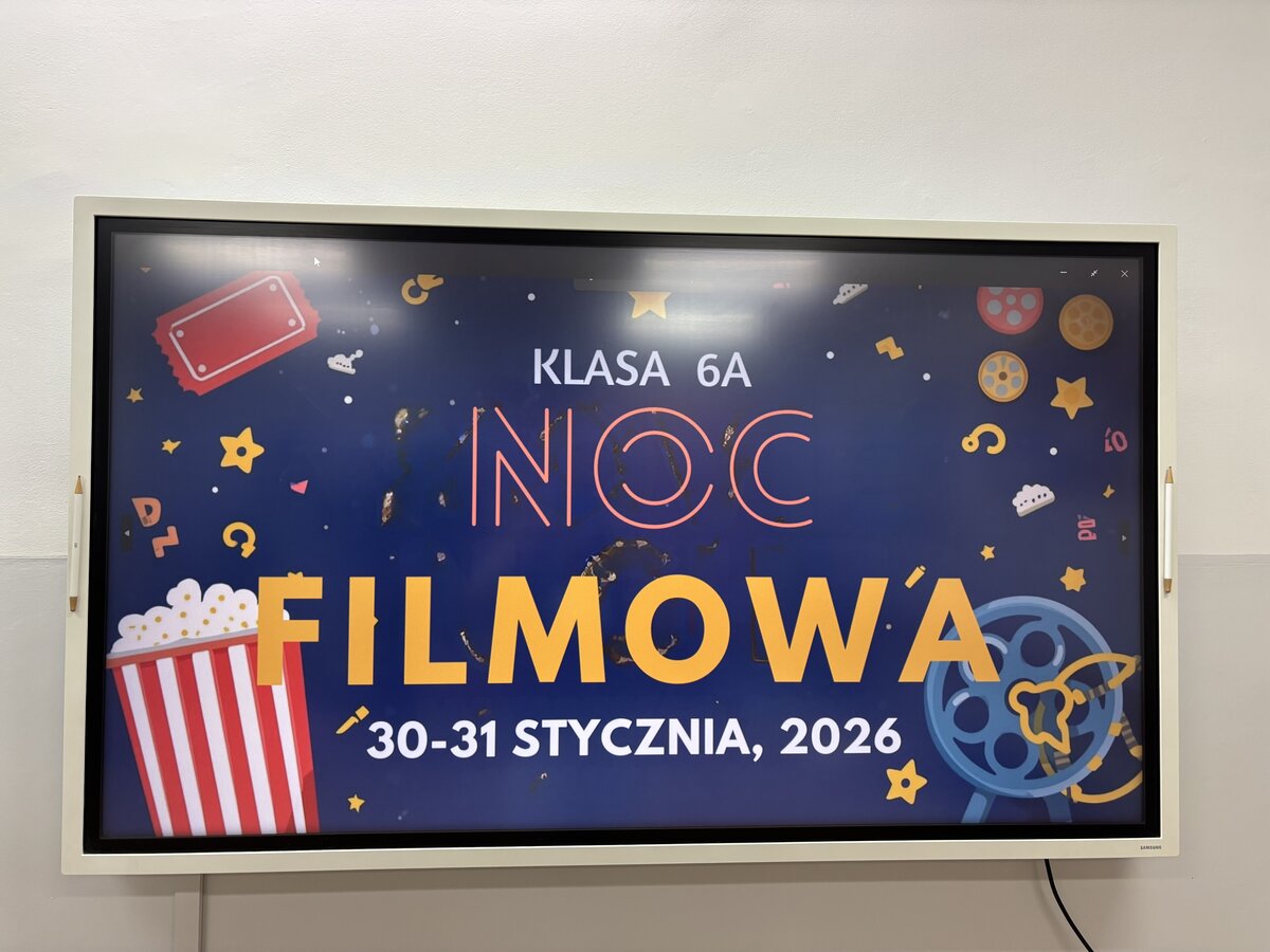 Noc filmowa w klasie 6a