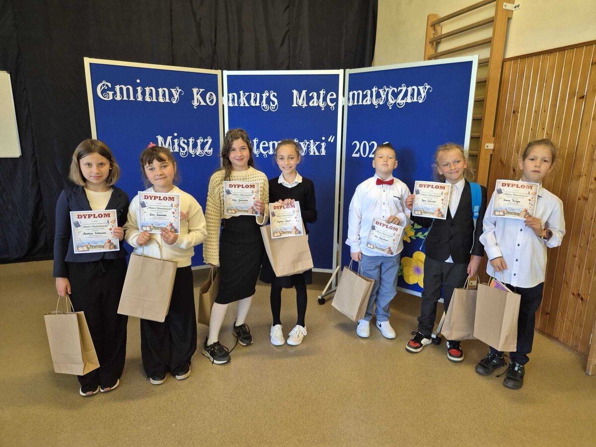 Gminny Konkurs Matematyczny klas II i III,, Mistrz matematyki’’ 
