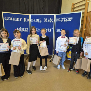 Gminny Konkurs Matematyczny klas II i III,, Mistrz matematyki’’ 